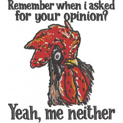 Opinion Funny Chicken Quote
