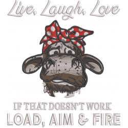 Load, Aim, Fire Funny Cow Quote