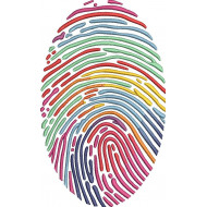 Colorful Thumb Print