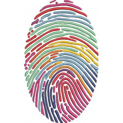 Colorful Thumb Print