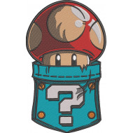 Mushroom Embroidery Design