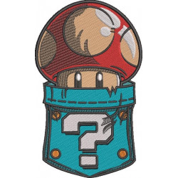 Mushroom Embroidery Design