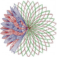 Colorful Redwork