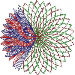 Colorful Redwork