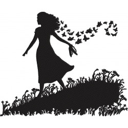 Butterfly Girl Black