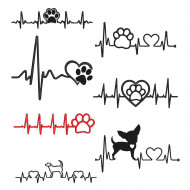 Dog & Paw Heart Beat Collection