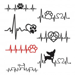 Dog & Paw Heart Beat Collection
