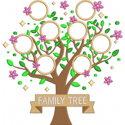 Family Tree with Name Applique
