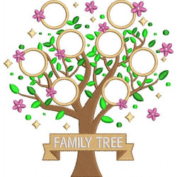 Family Tree with Name Applique