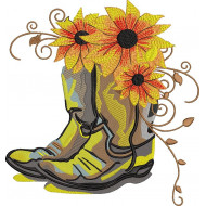 Flowers In Boots