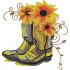 Flowers In Boots