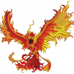 Red Phoenix Bird