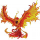Red Phoenix Bird