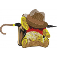Honey bear Embroidery Design