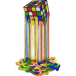 Rubik Cube Dripping