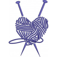 Sewing Heart Embroidery Pattern