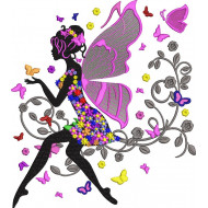 Floral Fairy Sitting