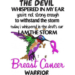 Breast Cancer Warrior Bird Quote 