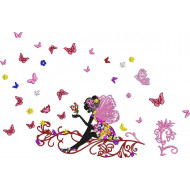 Floral Fairy and Butterflies