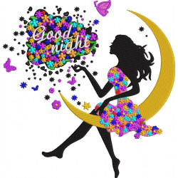 Floral Girl Good Night