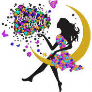 Floral Girl Good Night