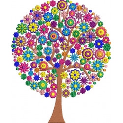 Colorful Floral Tree