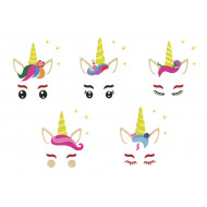 Pack of 5 Unicorn Collection
