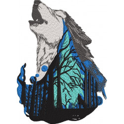 Wolf Forest Art