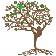 Yoga Woman Tree