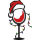Christmas Wine Glass
