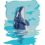 Whale Embroidery