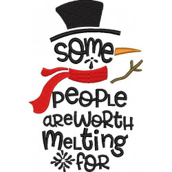 Snowman Word Art