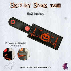 Spooky Heart Beat Snap Tab - ITH