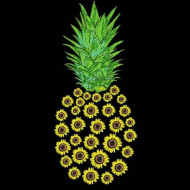 Floral Flower Pineapple