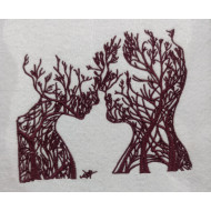 Girl And Man Silhouette
