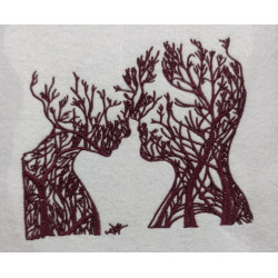 Girl And Man Silhouette