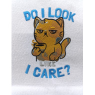 Do I Look Like I Care Cat Quote