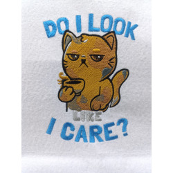 Do I Look Like I Care Cat Quote