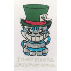 I'm Not Strange Cat Quote