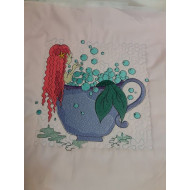 Mermaid Taking Bubble Bath