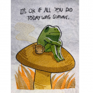 It's Okay Frog Survival Quote