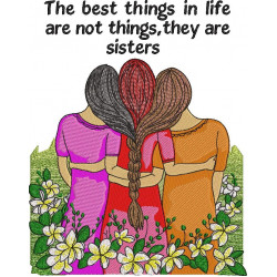 3 Sisters Embroidery Pattern