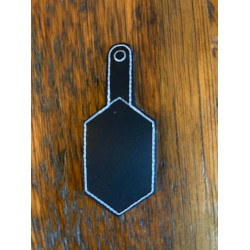 Vertical Hexagon Key Fob - ITH