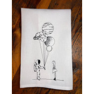 Astronaut with Planet Balloons