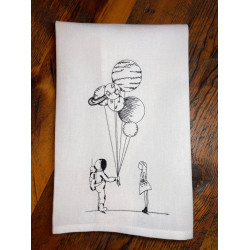 Astronaut with Planet Balloons