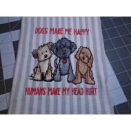 Dogs Make Me Happy Quote 