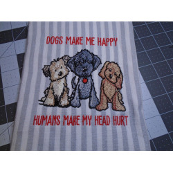 Dogs Make Me Happy Quote 