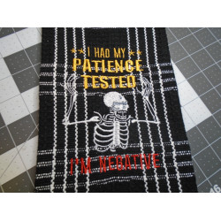 Patience Tested Skeleton Quote