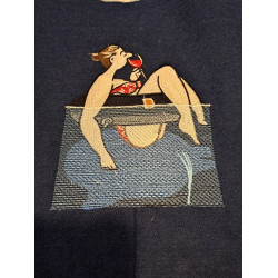 Lady Chilling In Pool