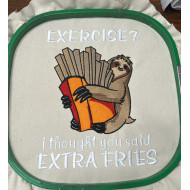 Extra Fries Funny Sloth